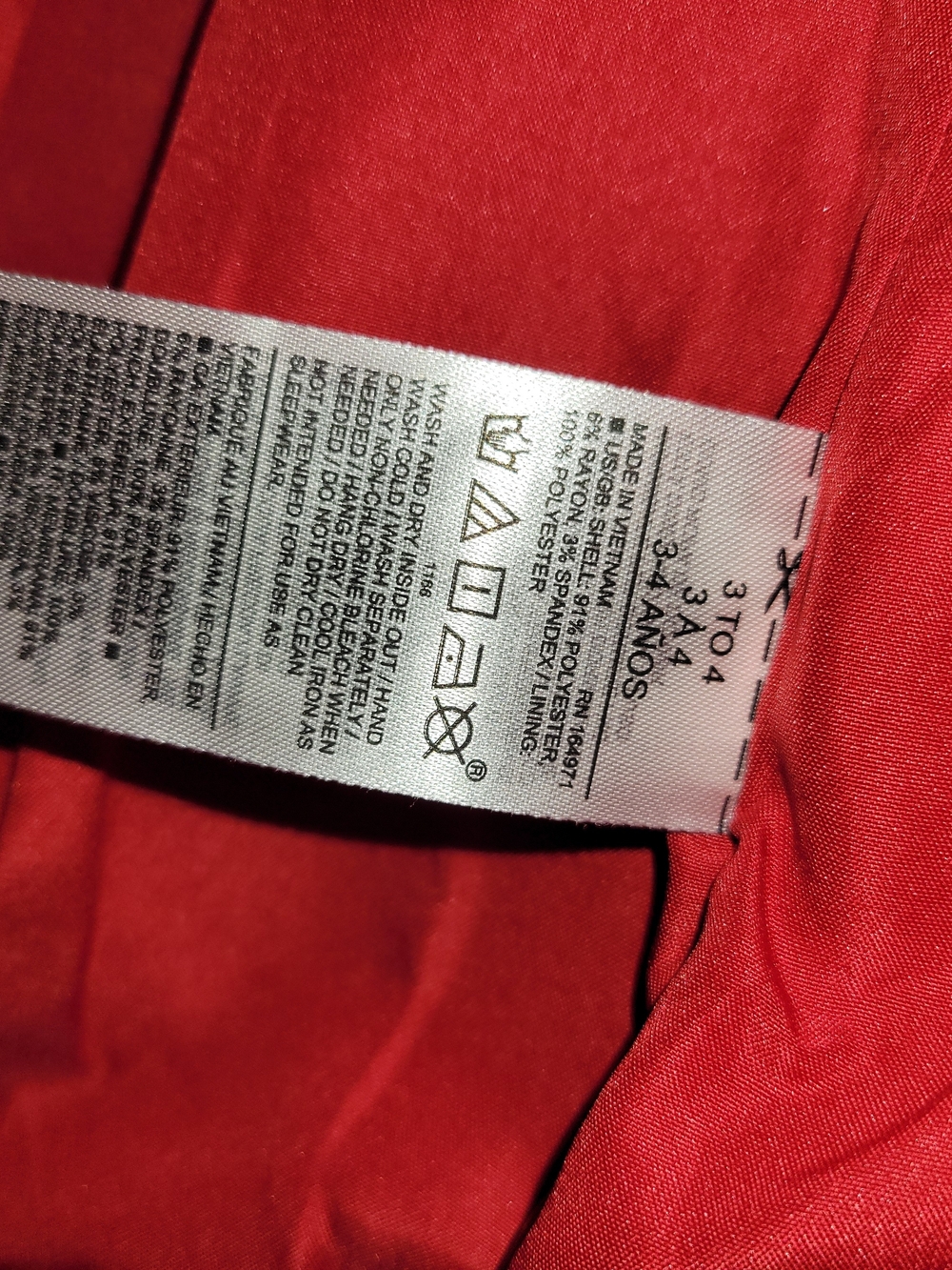 Janie and Jack Red Bow-Front Pea Coat - Picture 3 of 4